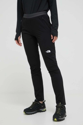 The North Face pantaloni de exterior Athletic Outdoor culoarea negru, neted