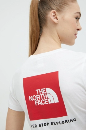 The North Face tricou din bumbac culoarea alb