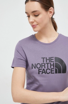 The North Face tricou din bumbac culoarea violet