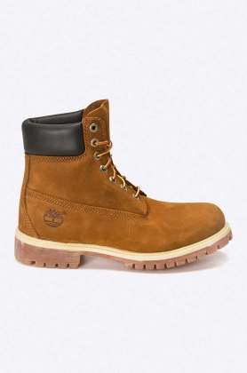 Timberland cizme din piele intoarsa barbati, culoarea maro