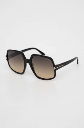 Tom Ford ochelari de soare femei, culoarea negru