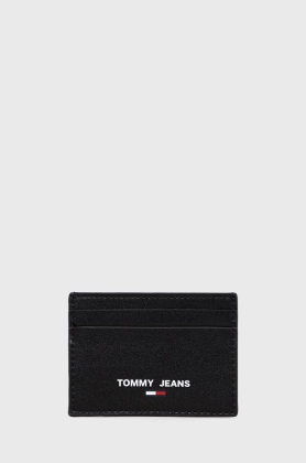 Tommy Jeans carcasa cardului barbati, culoarea negru