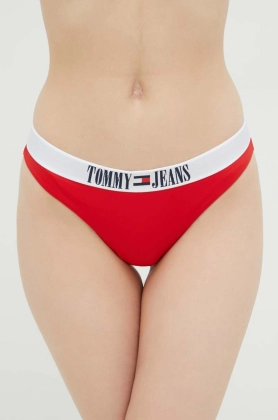 Tommy Jeans chiloti de baie culoarea rosu