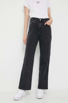 Tommy Jeans jeansi Betsy femei, culoarea negru