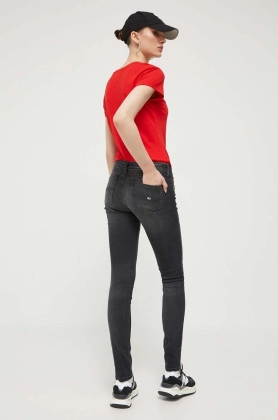 Tommy Jeans jeansi Sophie femei, culoarea negru