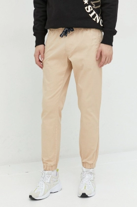 Tommy Jeans pantaloni barbati, culoarea bej