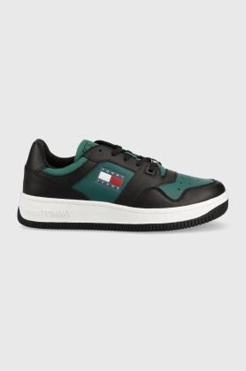 Tommy Jeans pantofi Tommy Jeans Seasonal Basket , culoarea verde