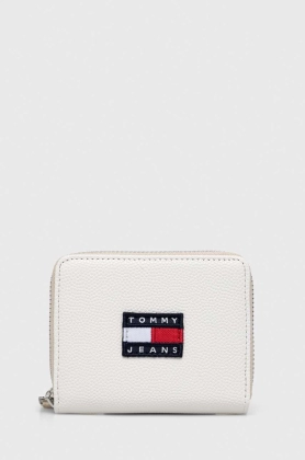 Tommy Jeans portofel femei, culoarea alb