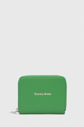 Tommy Jeans portofel femei, culoarea verde