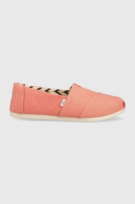 Toms espadrile Alpargata culoarea portocaliu