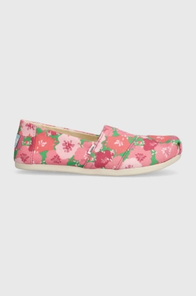 Toms espadrile Alpargata culoarea roz, 10019697