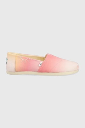 Toms espadrile Alpargata culoarea roz