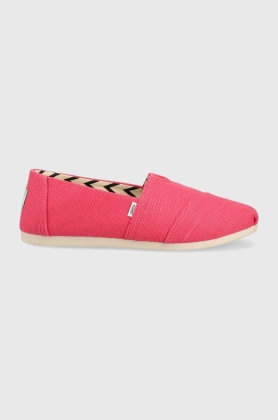 Toms espadrile Alpargata culoarea roz