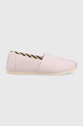 Toms espadrile Alpargata culoarea roz