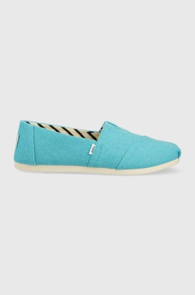 Toms espadrile Alpargata culoarea turcoaz