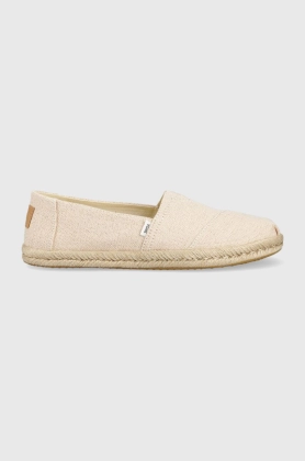 Toms espadrile Alpargata Rope culoarea roz, 10019903