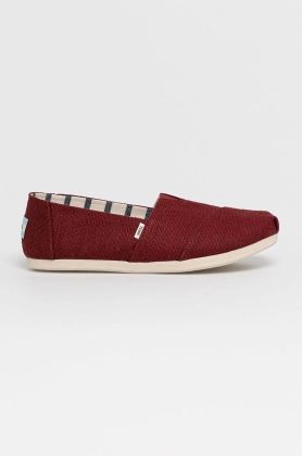 Toms Espadrile culoarea bordo