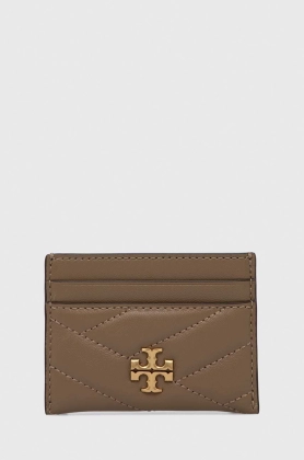 Tory Burch carcasa din piele femei, culoarea bej