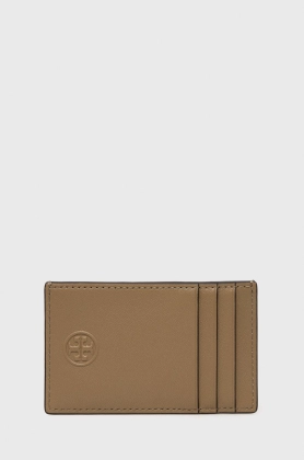 Tory Burch carcasa din piele femei, culoarea maro