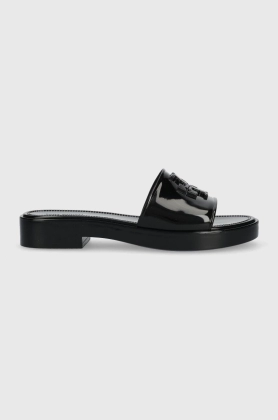 Tory Burch papuci 147569-006 femei, culoarea negru, Eleanor Jelly Slide