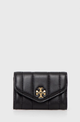 Tory Burch portofel de piele femei, culoarea negru