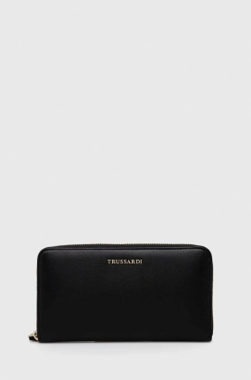 Trussardi portofel femei, culoarea negru