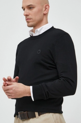 Trussardi pulover barbati, culoarea negru, light