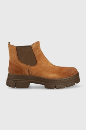 UGG botine din piele intoarsa M Skyview Chelsea barbati, culoarea maro