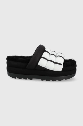 UGG papuci de casa Maxi Slide culoarea negru