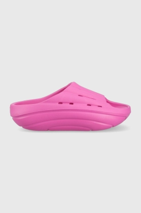 UGG papuci Foamo Slide femei, culoarea roz, cu platforma, 1136880