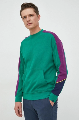 United Colors of Benetton bluza barbati, culoarea verde, modelator