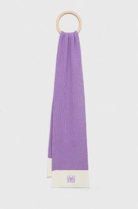United Colors of Benetton esarfa din amestec de lana X Pantone culoarea violet, modelator