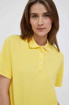 United Colors of Benetton tricou femei, culoarea galben