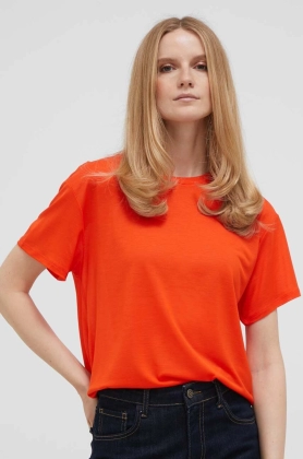 United Colors of Benetton tricou femei, culoarea portocaliu