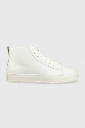 Vagabond sneakers din piele John barbati, culoarea alb