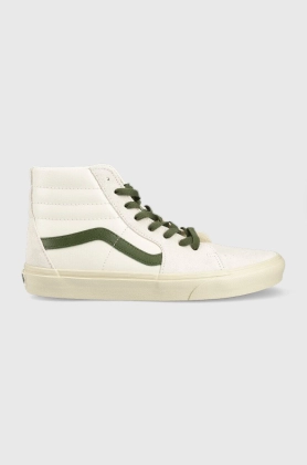 Vans tenisi de piele Sk8-hi barbati, culoarea bej