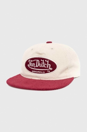 Von Dutch sapca de baseball din bumbac culoarea rosu, cu imprimeu