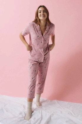 women\'secret pijama Minnie femei, culoarea roz, 3135204