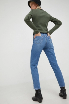 Wrangler jeansi Mom Morticia femei , high waist