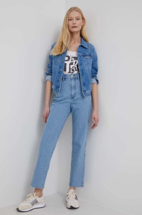 Wrangler jeansi Wild West Bluestone femei , high waist