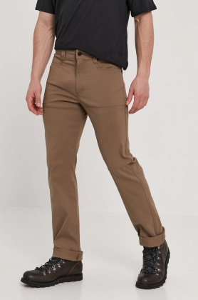 Wrangler Pantaloni barbati, culoarea maro, model drept