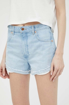 Wrangler pantaloni scurti jeans femei, neted, high waist