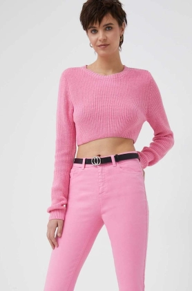 XT Studio pulover femei, culoarea roz, light