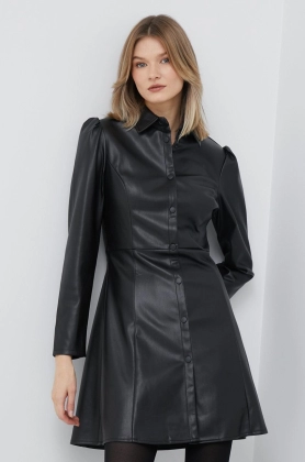 XT Studio rochie culoarea negru, mini, evazati
