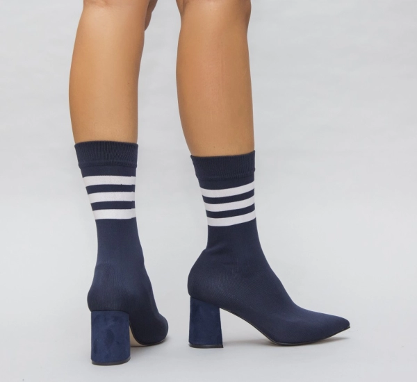 Botine Stil Bleumarin