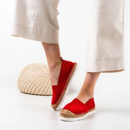 Espadrile dama Gerty Rosii